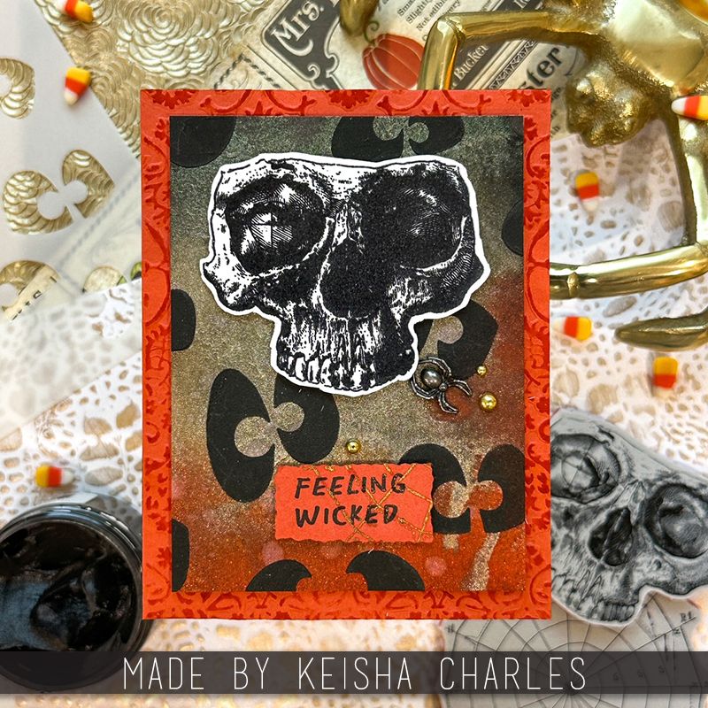 Tim Holtz Layering Stencil Peekaboo ths169 feeling wicked