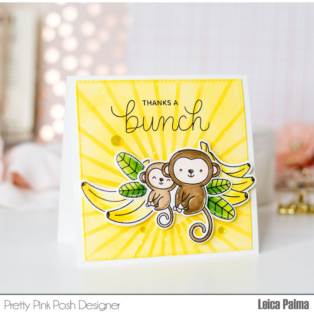 Pretty Pink Posh Fruit Salad Clear Stamps Monkey