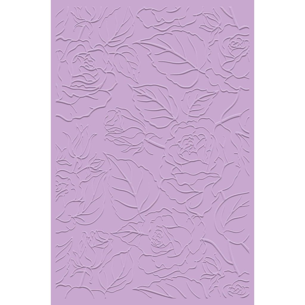 Gemini Garden Roses 2D Embossing Folder gem-ef4-garo Detailed Product View