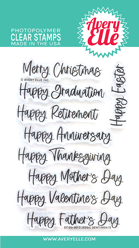 Avery Elle Clear Stamps Classic Sentiments ST-23-20