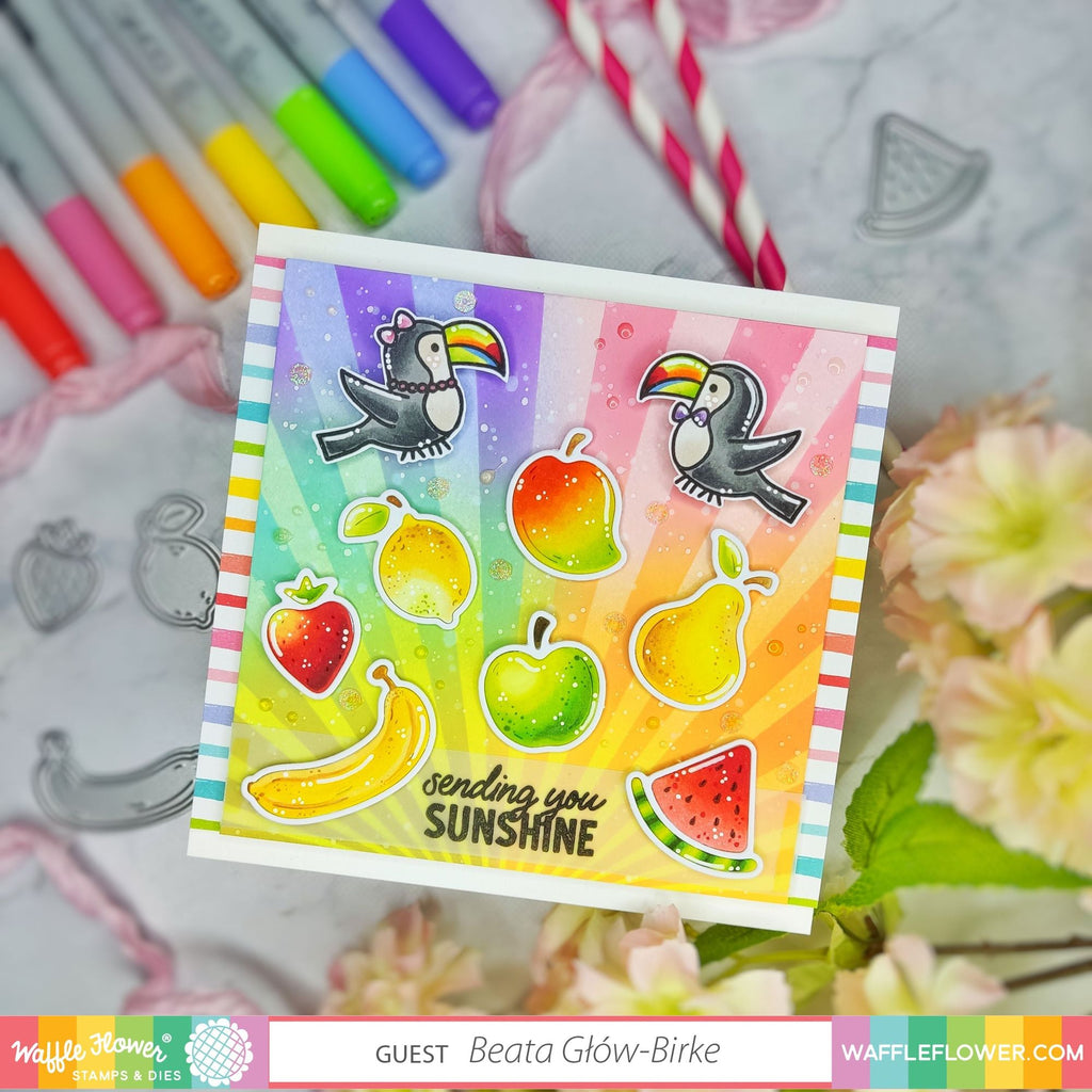 Waffle Flower Jungle Party Matching Dies 421376 sunshine