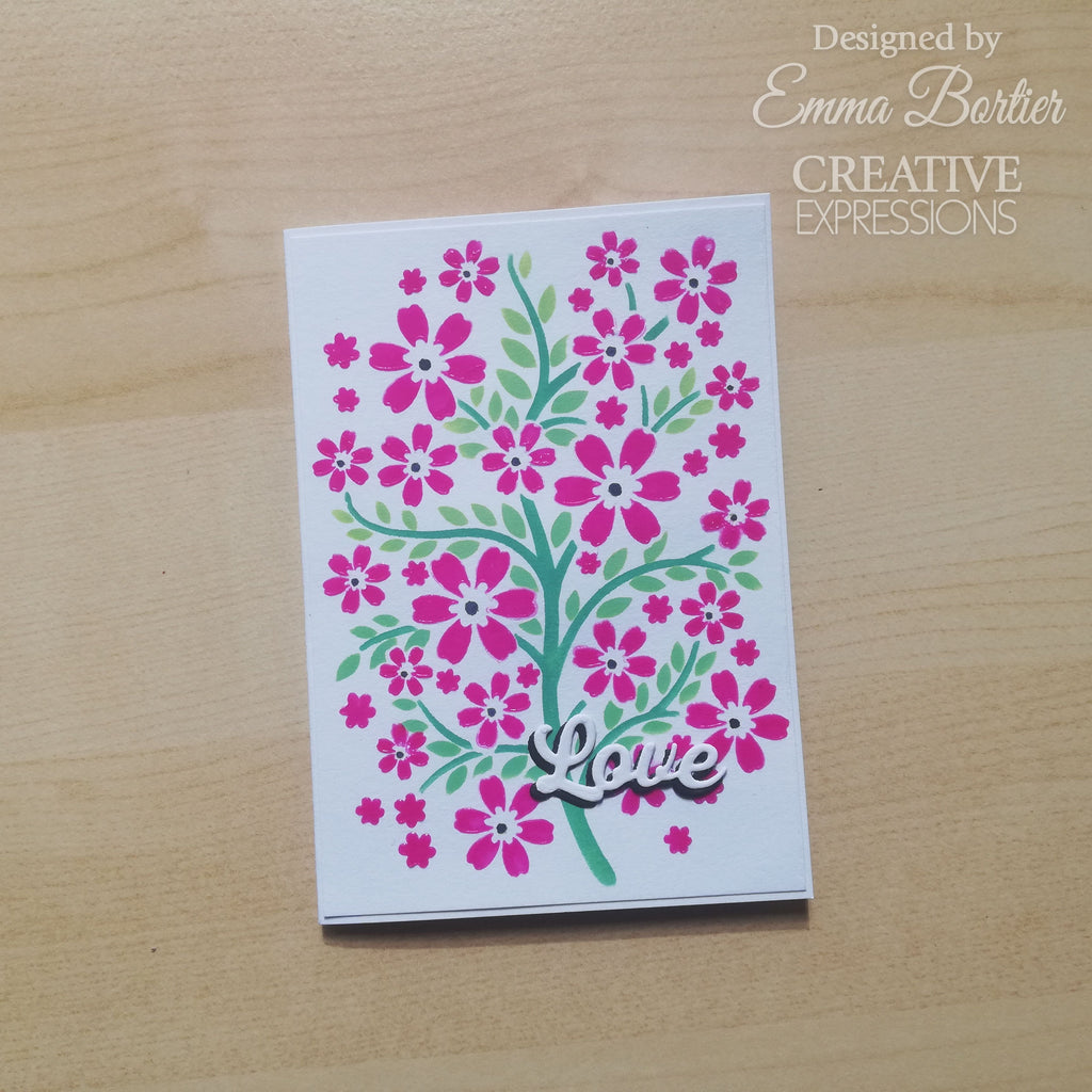Creative Expressions Blossom Tree Mini Stencils cemlsblos love