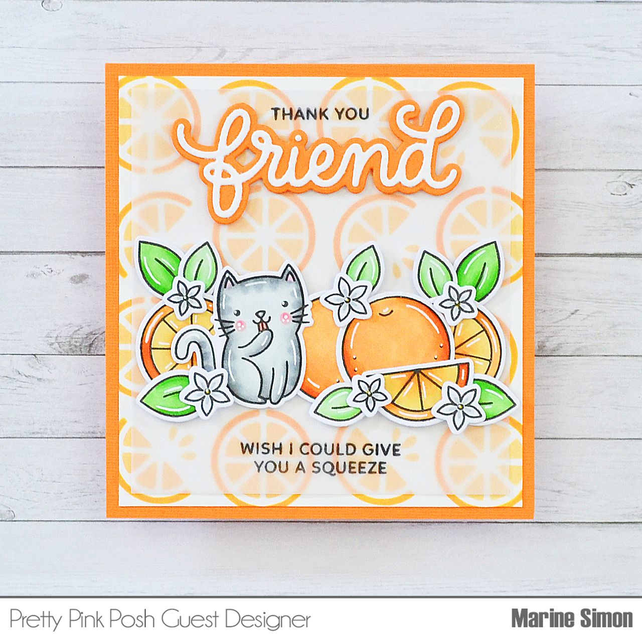 Pretty Pink Posh Layered Citrus Stencils Friend