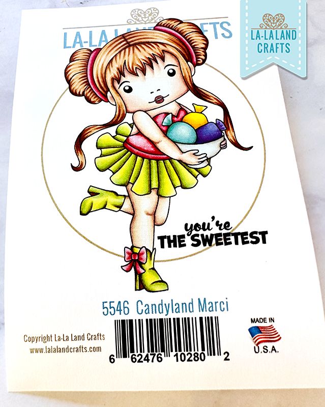 La-La Land Crafts Cling Stamp Candyland Marci 5546