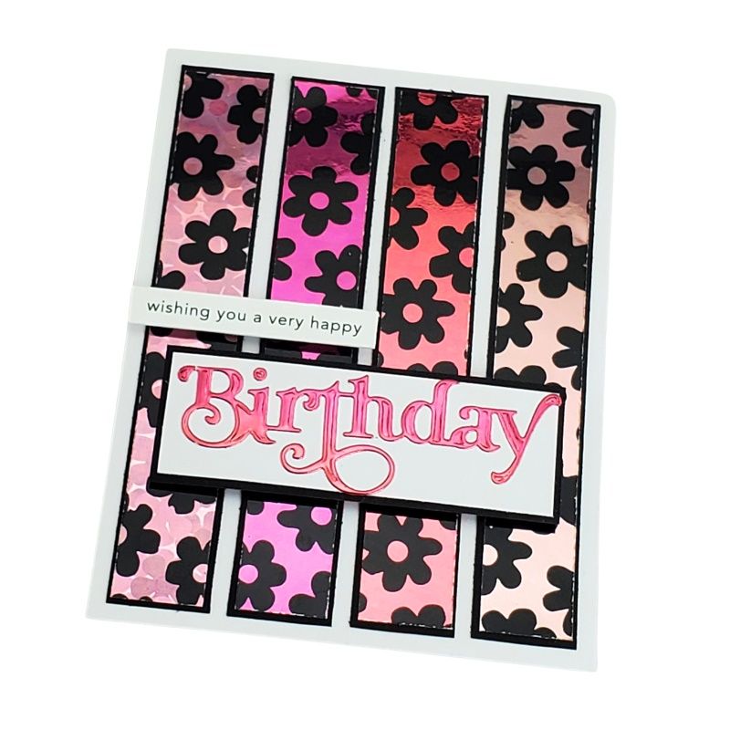Therm O Web Deco Foil Groovy Toner Card Fronts 5689 Birthday