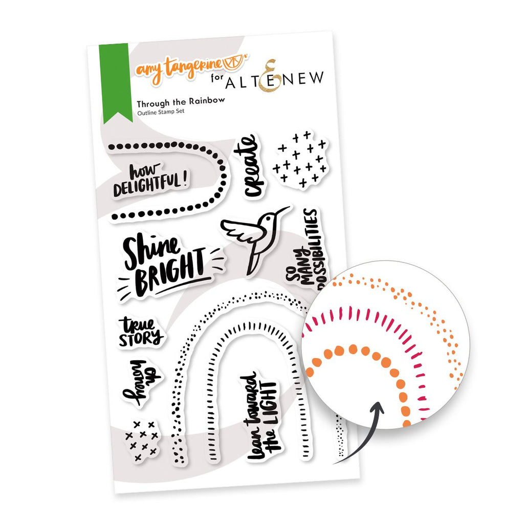 Altenew Through The Rainbow Clear Stamps ALT7765