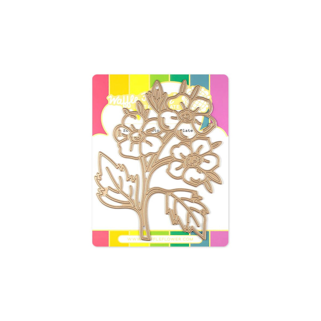 Waffle Flower Sketched Hawthorn Hot Foil Plate 421368
