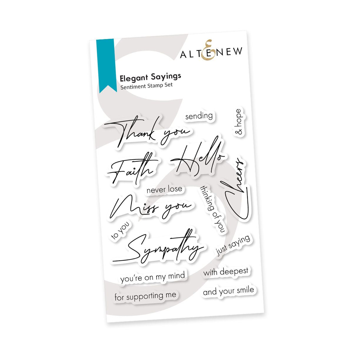 Altenew Elegant Saying Clear Stamps ALT7867