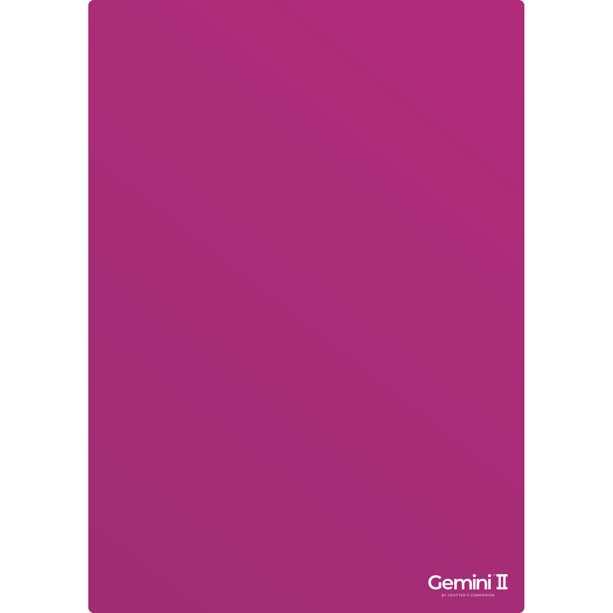 Gemini II 9 x 6 Rubber Embossing Mat gemii9x6-acc-rubm Out Of Package View