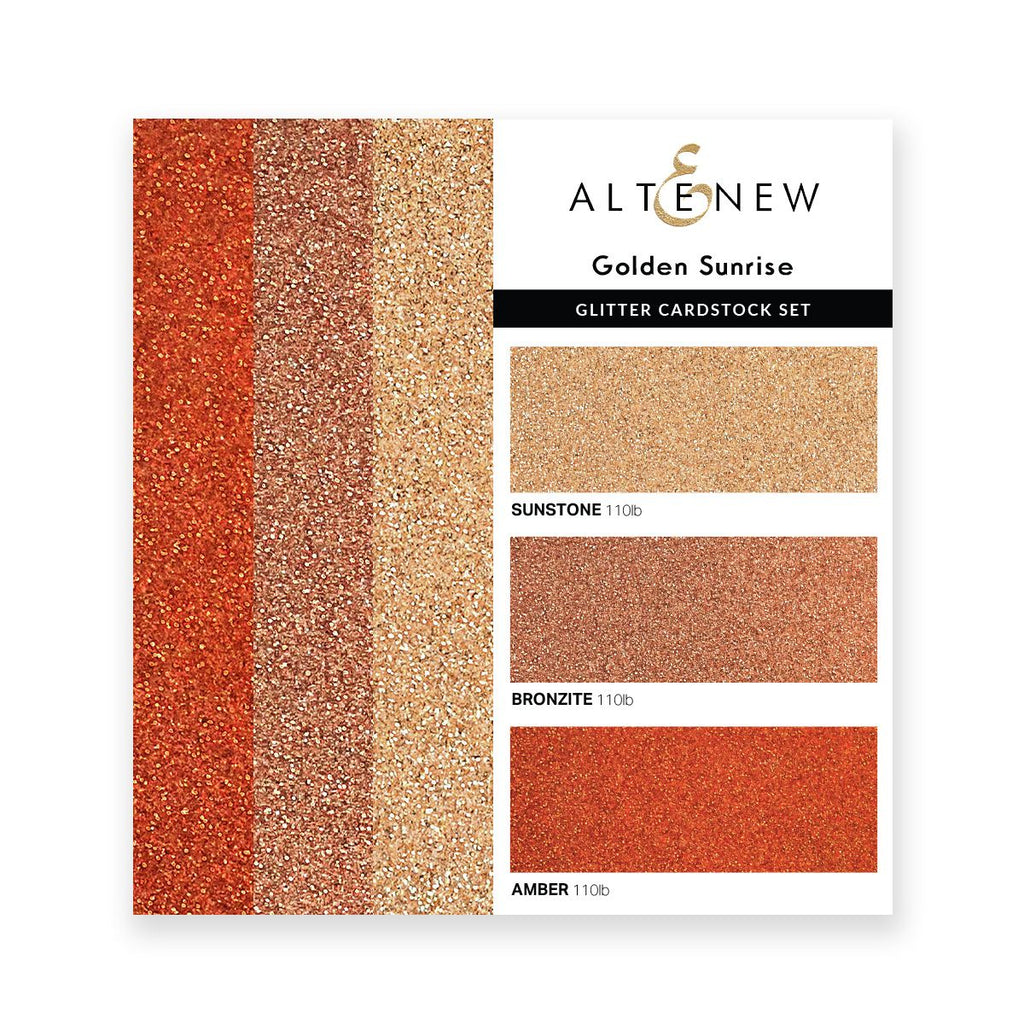 Altenew Glitter Gradient Cardstock Golden Sunrise Set ALT7620