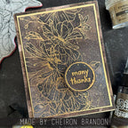 Tim Holtz Distress Ink Pad Mini Kit 18 Ranger tdpk82002 Many Thanks Card