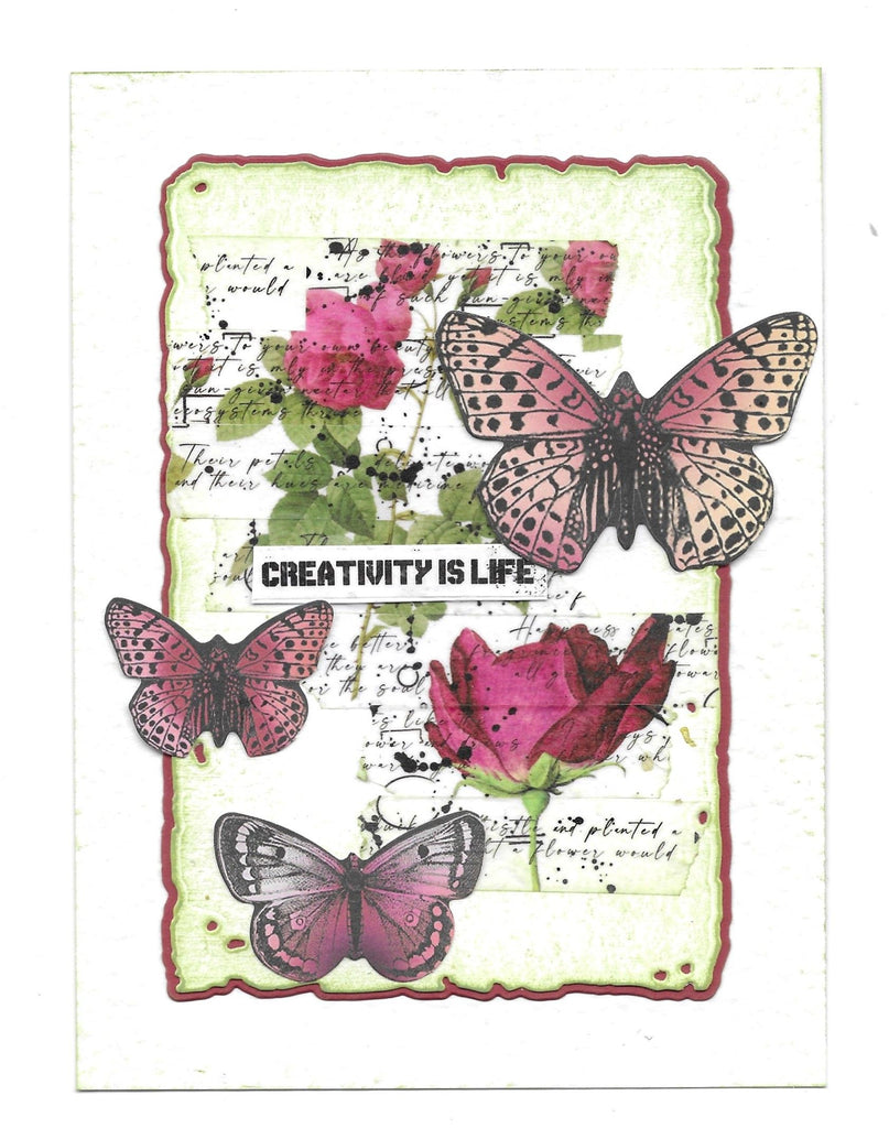AALL & Create Frayed Frames Dies 26 butterfly