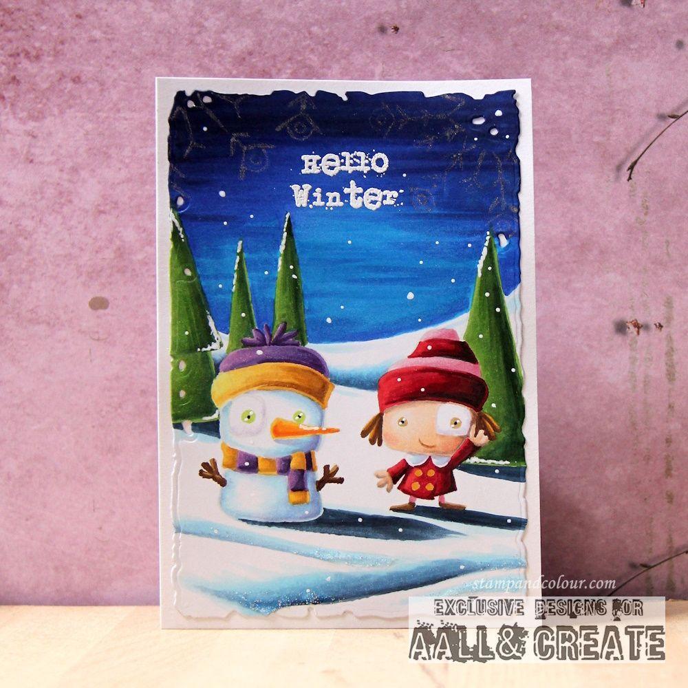 AALL & Create Frayed Frames Dies 26 winter