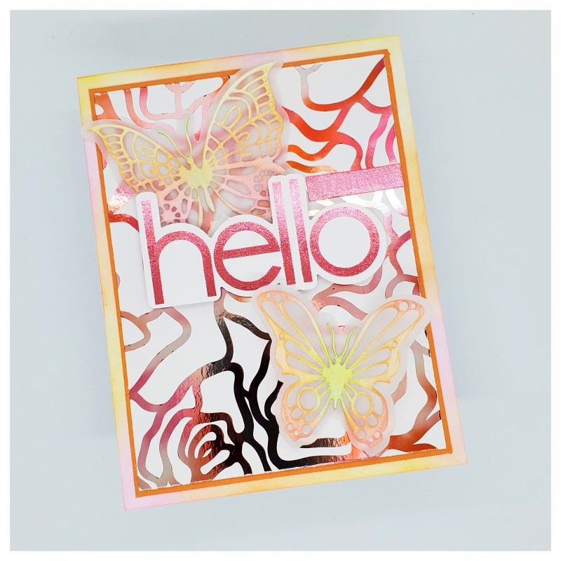Therm O Web Deco Foil Bold Blooms Toner Card Fronts 5687 Hello