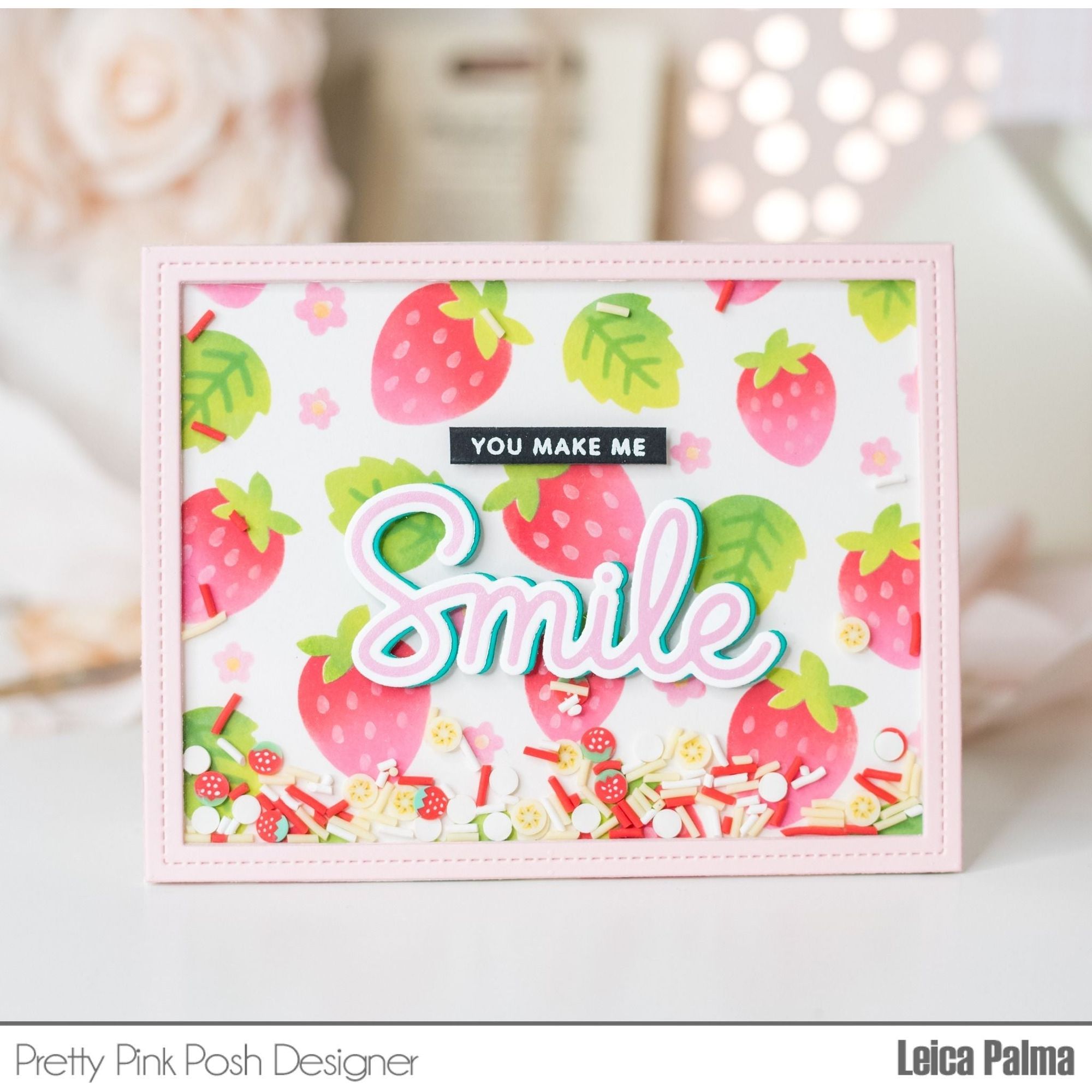Pretty Pink Posh Large Smile Shadow Dies Smile