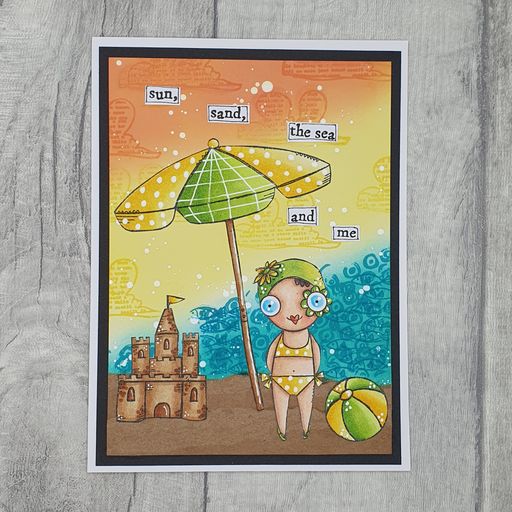 AALL & Create Sea and Me A7 Clear Stamps aall856 umbrella
