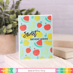 Waffle Flower Fruity Background Coloring Stencils 421453 birthday
