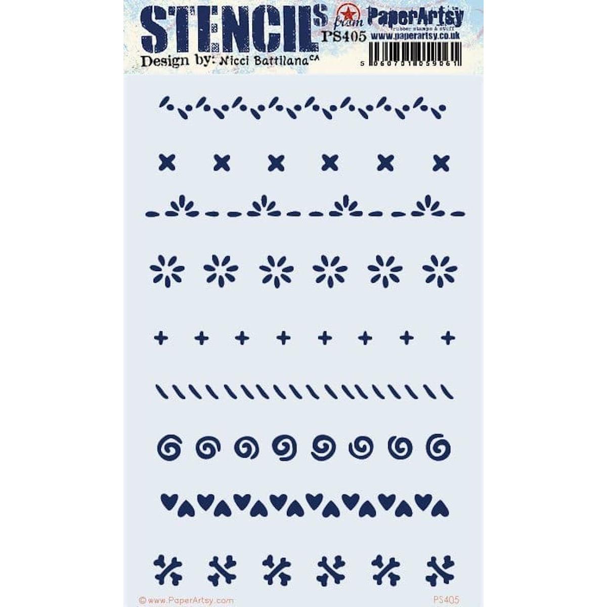 Paper Artsy E3 Nicci Battilana Large Stencil ps405