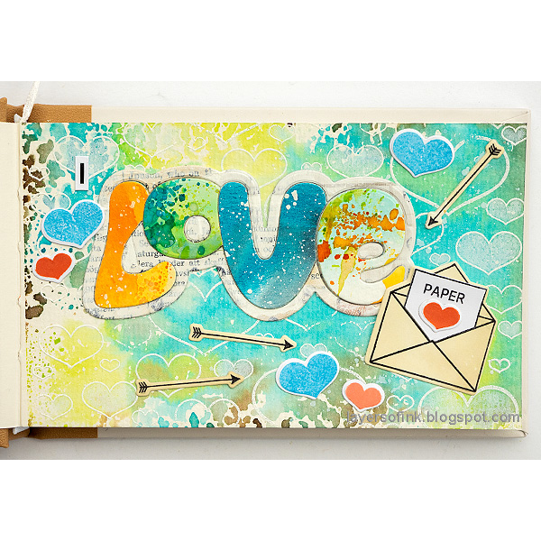 Simon Says Stamps and Dies Love Letter set903ll To Love Paper Art Love Journal | color-code:ALT06