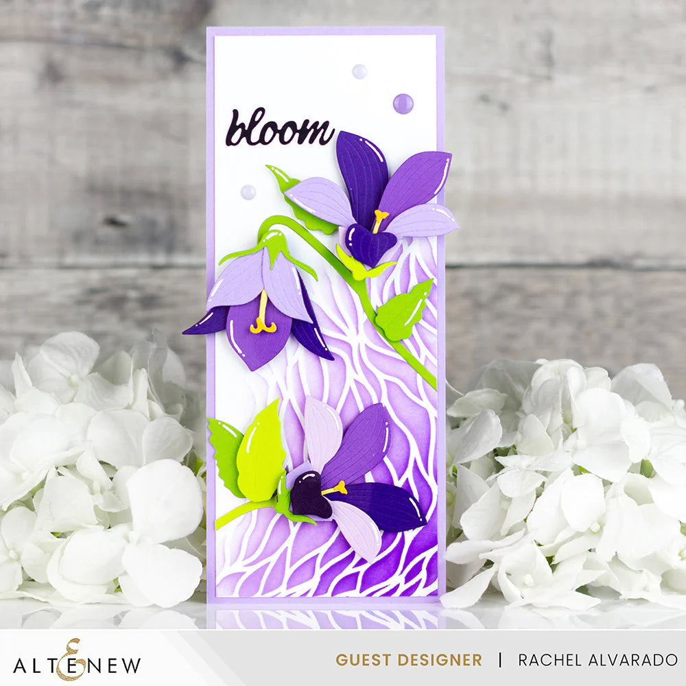 Altenew Craft A Flower Bellflower Layering Dies purple flowers