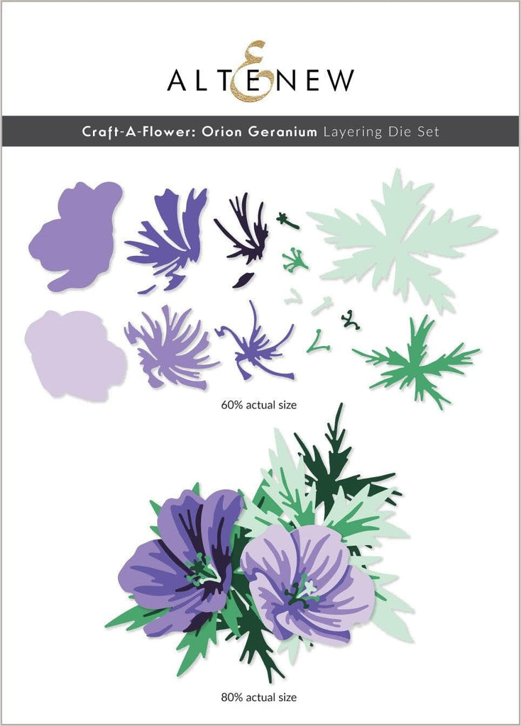 Altenew Craft a Flower ORION GERANIUM Dies ALT6819