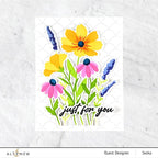 Altenew Dynamic Duo Wildflower Bouquet Add-On Die Set alt8087 pretty flowers