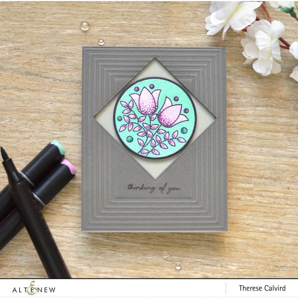 Altenew FINE FRAMES Cover Dies ALT2706 thinking of you