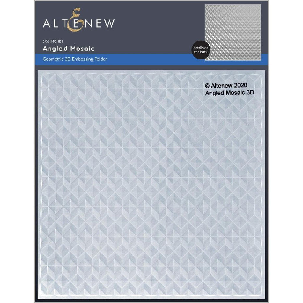 Altenew ANGLED MOSAIC 3D Embossing Folder ALT4694