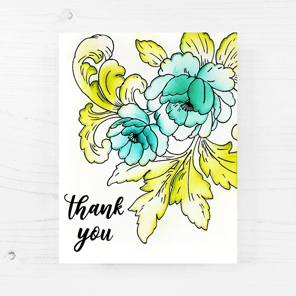 Altenew BOOK COVER ENGRAVINGS Embossing Folder ALT4921 thank you