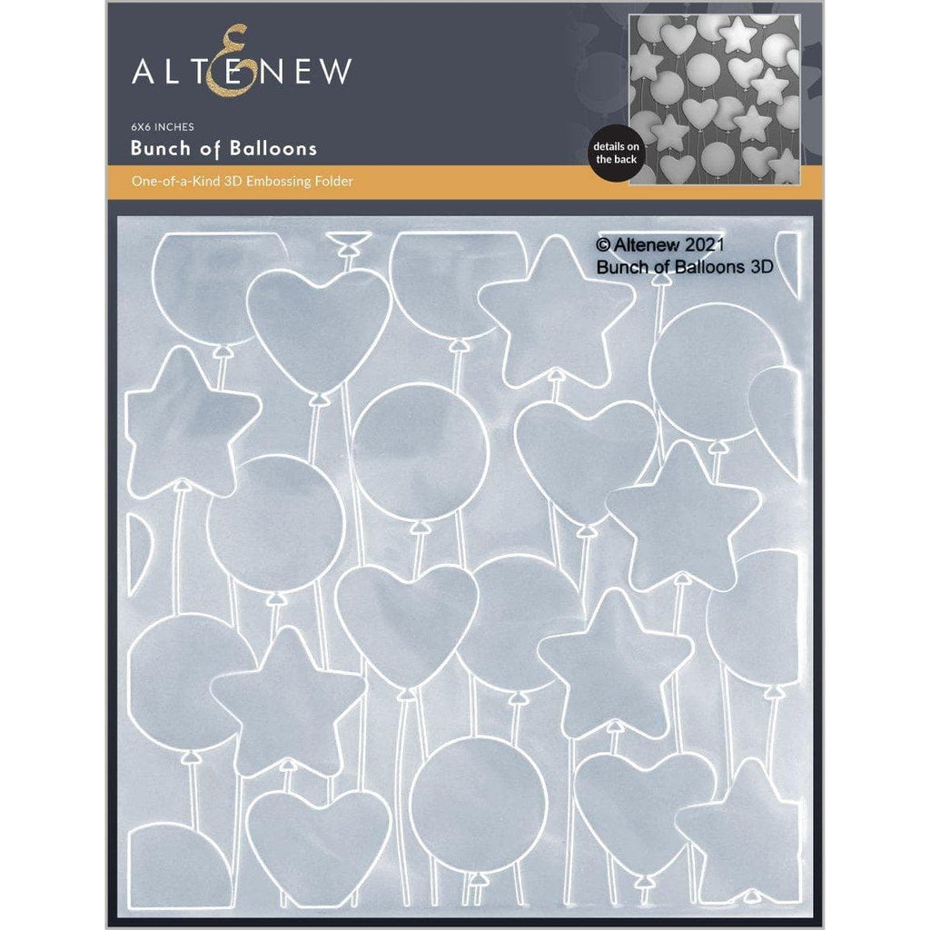 Altenew BUNCH OF BALLOONS 3D Embossing Folder ALT6124