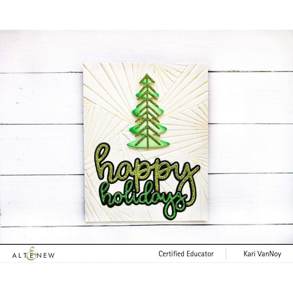 Altenew CROSS WEAVES 3D Embossing Folder ALT6648 happy holidays
