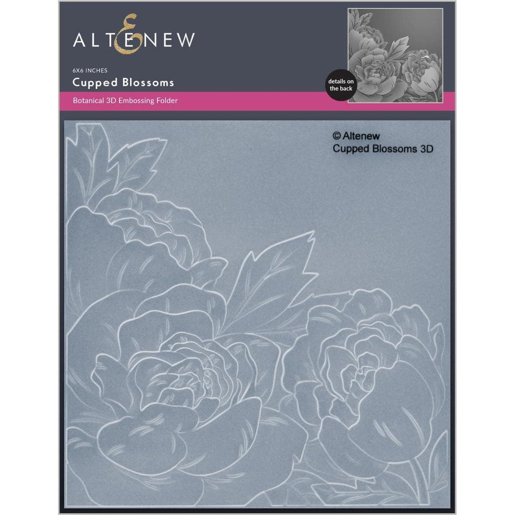 Altenew CUPPED BLOSSOMS 3D Embossing Folder ALT6650