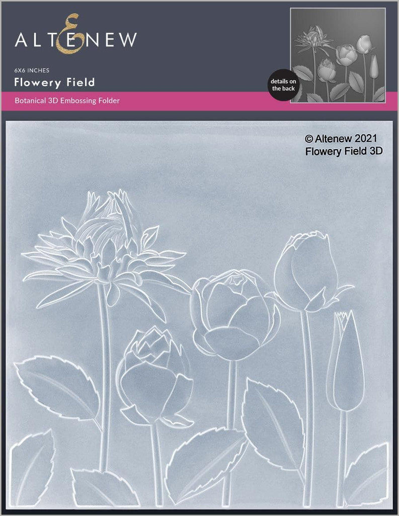 Altenew FLOWERY FIELD 3D Embossing Folder ALT4870