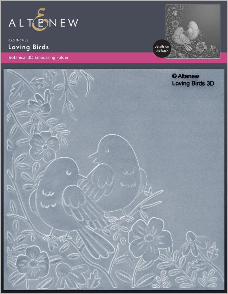 Altenew LOVING BIRDS 3D Embossing Folder ALT6783