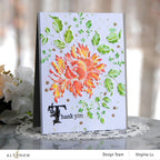 Altenew MAJESTIC BLOOMS 3D Embossing Folder ALT4871 thank you