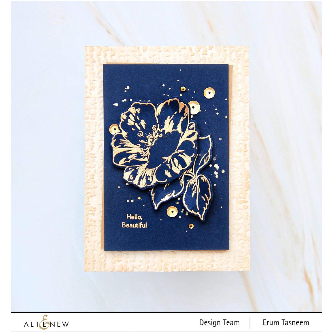 Altenew ORGANIC LINEN 3D Embossing Folder ALT4856 beautiful