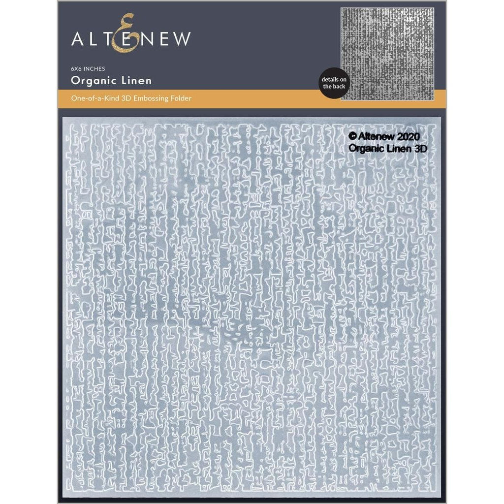 Altenew ORGANIC LINEN 3D Embossing Folder ALT4856