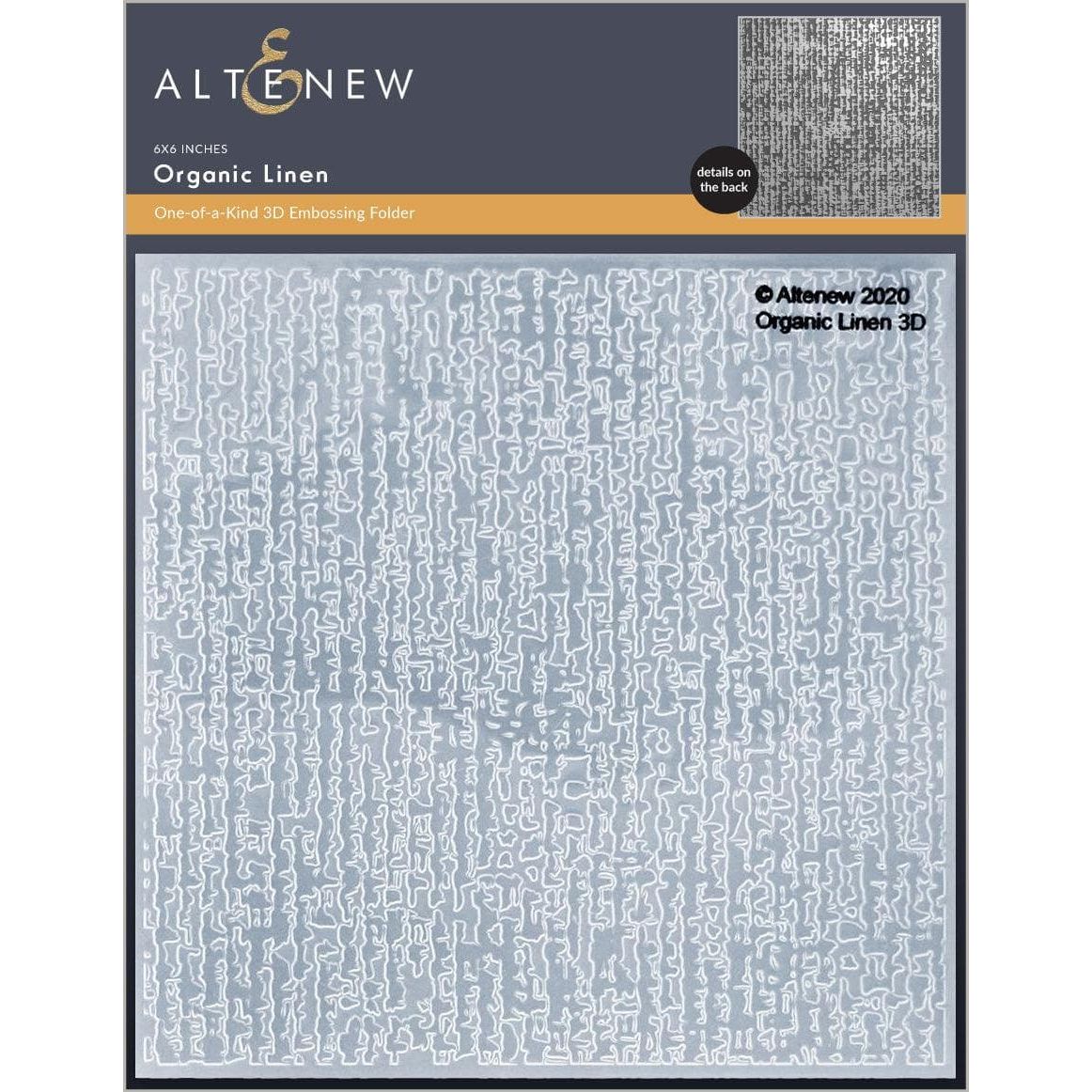Altenew ORGANIC LINEN 3D Embossing Folder ALT4856