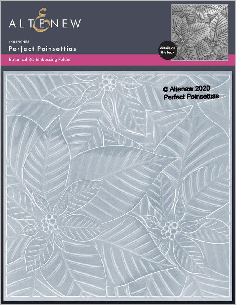 Altenew PERFECT POINSETTIAS 3D Embossing Folder ALT4656