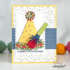 Honey Bee Party Hat Stencil hbsl-141 Birthday Hat Card