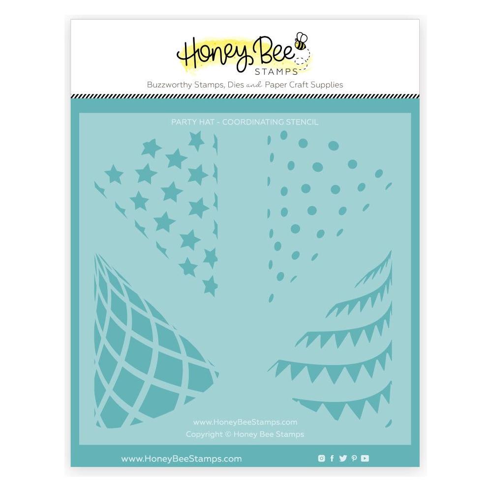 Honey Bee Party Hat Stencil hbsl-141 Detailed Product View