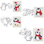 Memory Box Penguins Die Bundle assembly