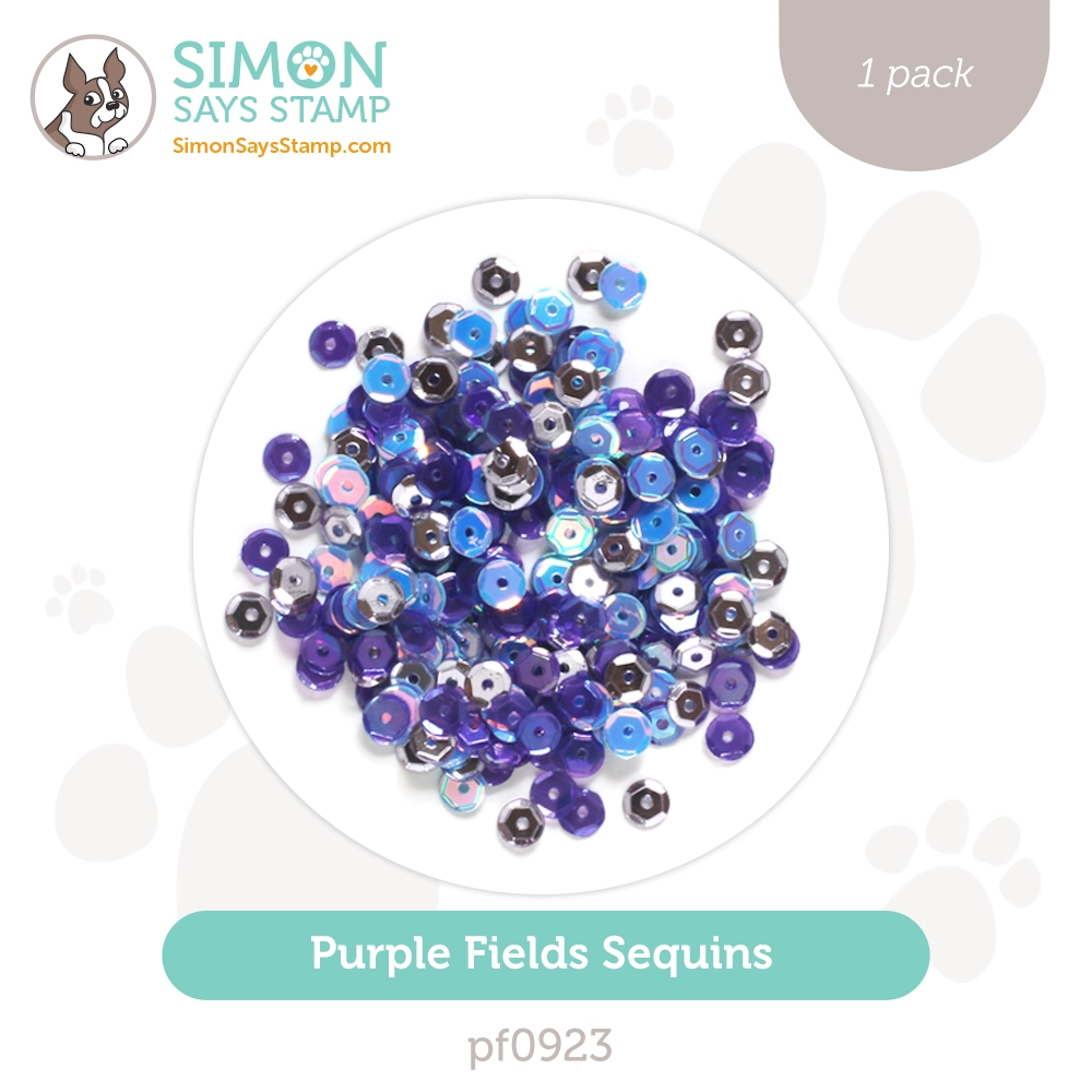 Simon Says Stamp Sequins Purple Fields pf0923 Stamptember