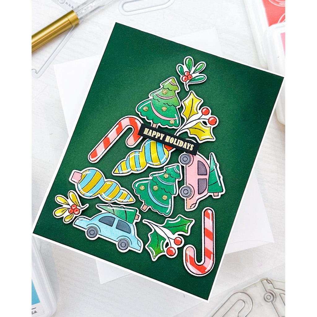 PinkFresh Studio Fruit Punch Dye Ink Pad pfdi071 tree | color-code:ALT02