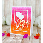 Tim Holtz Distress Ink Pad CARVED PUMPKIN Ranger TIM43201 Floral Miss You Card | color-code:ALT834