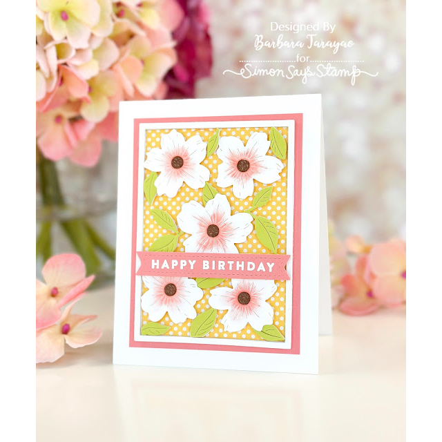 Simon Says Stamp FLOURISHING BLOOM PLATE Wafer Die s812 Birthday Card | color-code:ALT02