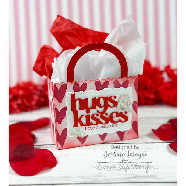 Simon Says Stamp Hugs & Kisses Wafer Dies 1031md Sweetheart Hugs Gift Bag | color-code:ALT07