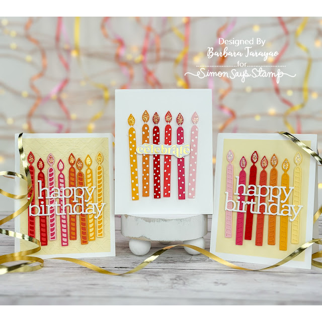 Simon Says Stamp Sparkling Candles Wafer Dies s922 Stamptember Birthday Cards | color-code:ALT04