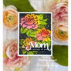 Simon Says Stamp Embossing Folder and Cutting Dies Blossom Bunches sfd385 Celebrate Mother's Day Card | color-code:ALT03