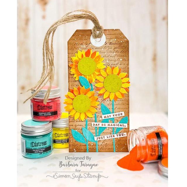 Tim Holtz Distress Embossing Glaze Abandoned Coral Ranger tde84051 Floral Tags | color-code:ALT04